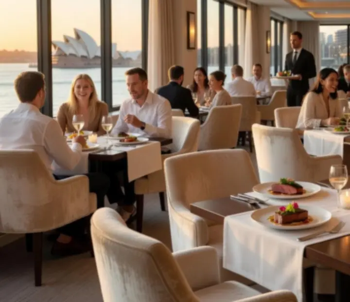 Elegant Australian restaurant lounge with fine dining and social evenings.