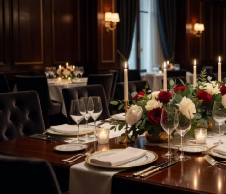 Elegant private event set up for VIP guests